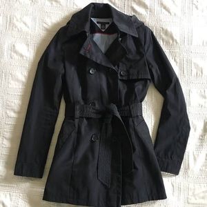 Tommy Hilfiger Black Trench